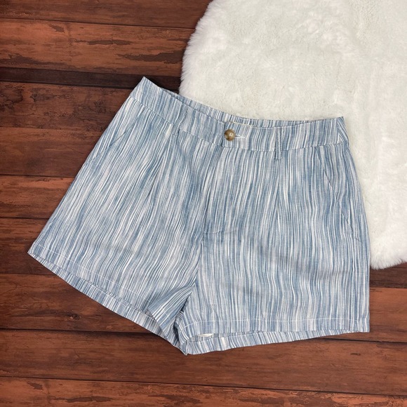 Altar'd State Pants - Atar'd State‎ Blue White High Rise Shorts Womens Small